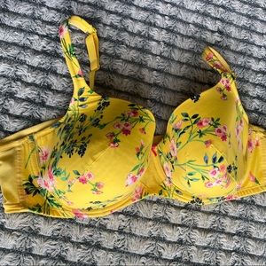 ✨yellow floral bra